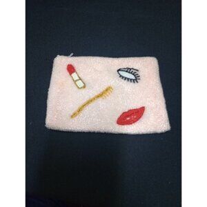 Rosenfeld Belgium Vintage 1950s Beaded Makeup Bag Zip Purse